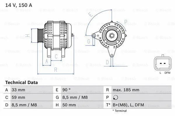 Alternator (0 986 046 260)