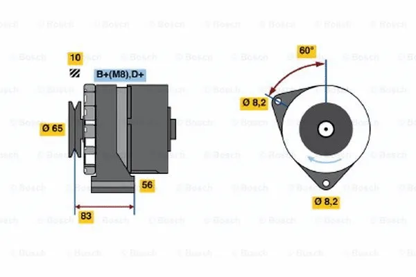 Alternator (0 986 030 540)