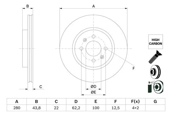 Brake Disc (0 986 479 E98)