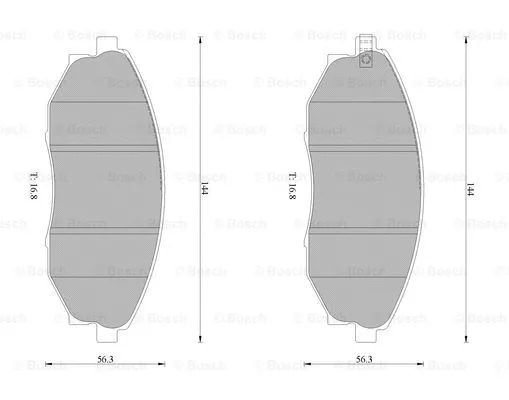 Brake Pad Set, disc brake (0 986 AB1 468)