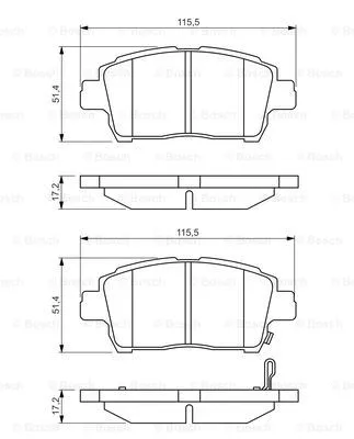 Brake Pad Set, disc brake (0 986 495 242)