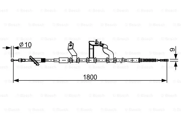 Cable Pull, parking brake (1 987 482 530)