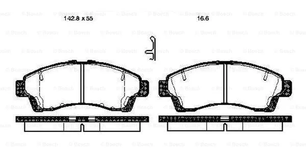 Brake Pad Set, disc brake (0 986 TB2 759)