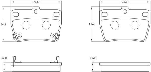 Brake Pad Set, disc brake (0 986 BB0 588)