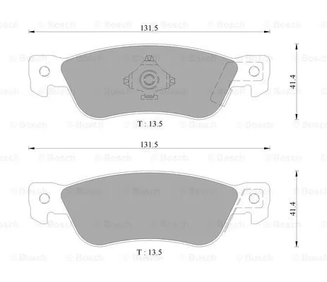 Brake Pad Set, disc brake (0 986 AB9 251)