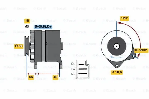 Alternator (0 986 035 780)
