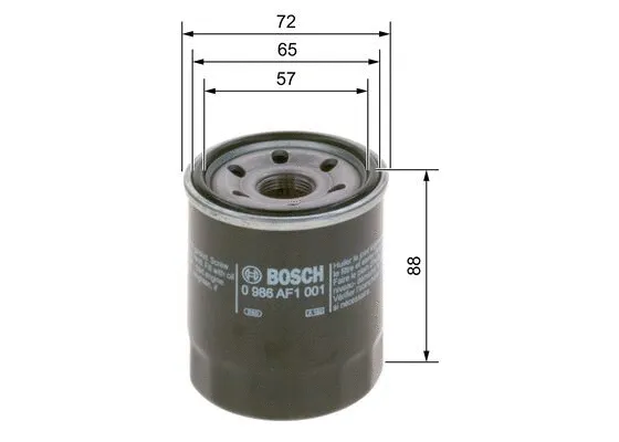 Oil Filter (0 986 AF1 001)