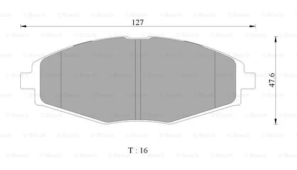 Brake Pad Set, disc brake (0 986 AB3 060)