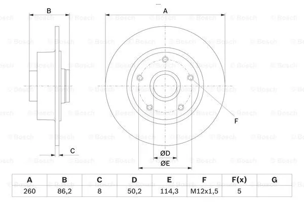 Brake Disc (0 986 479 708)
