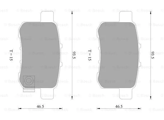Brake Pad Set, disc brake (0 986 AB2 273)