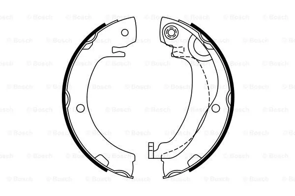 Brake Shoe Set, parking brake (0 986 487 763)
