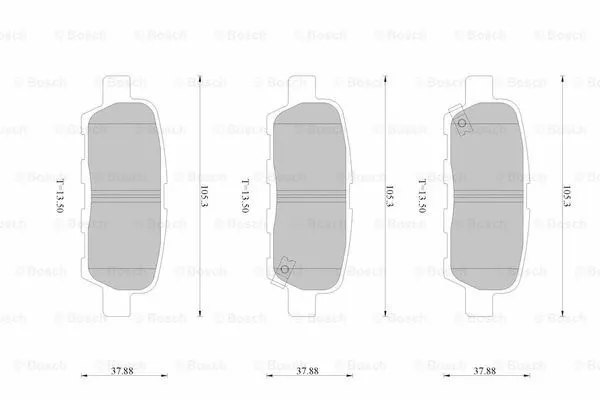 Brake Pad Set, disc brake (0 986 AB2 515)