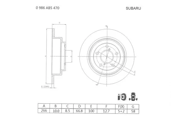Brake Disc (0 986 AB5 470)