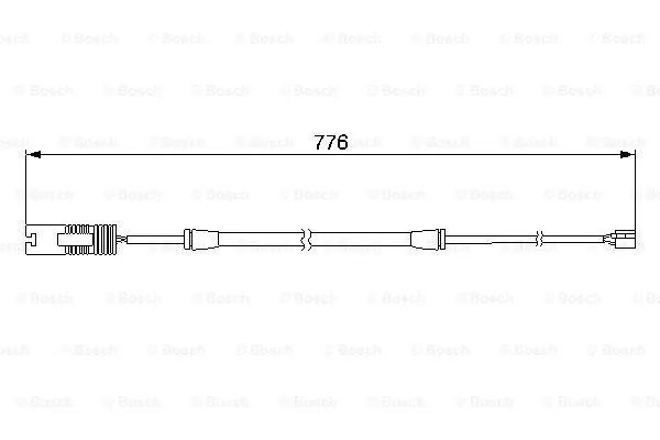 Warning Contact, brake pad wear (1 987 474 925)