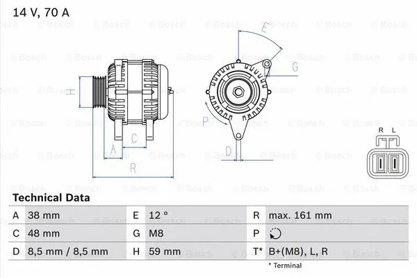 Alternator (0 986 049 570)