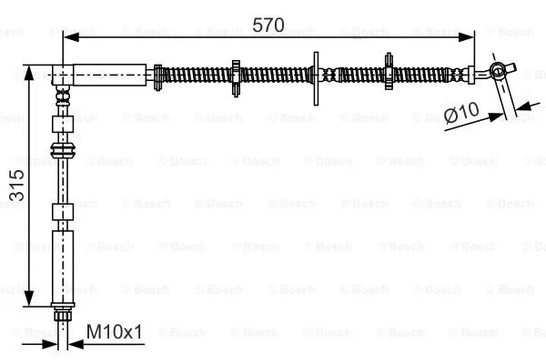 Brake Hose (1 987 481 A64)