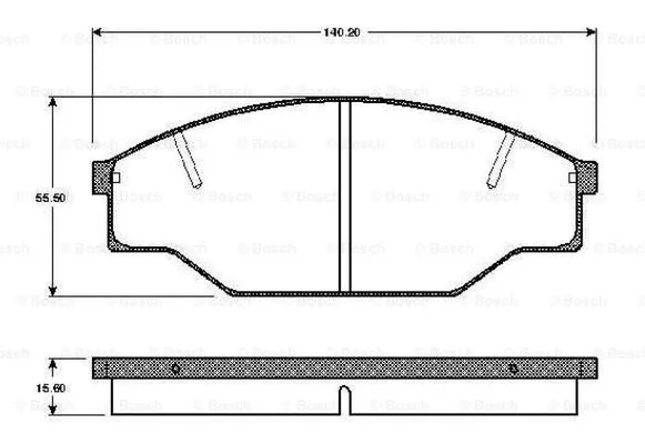 Brake Pad Set, disc brake (0 986 TB2 224)