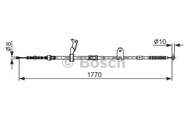 Cable Pull, parking brake (1 987 482 300)