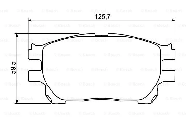 Brake Pad Set, disc brake (0 986 494 212)