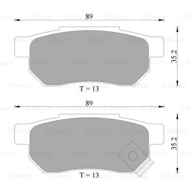 Brake Pad Set, disc brake (0 986 AB2 033)