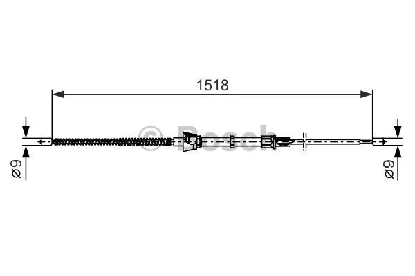 Cable Pull, parking brake (1 987 482 375)