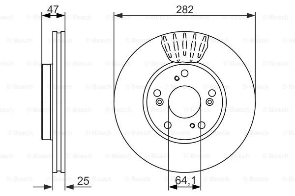 Brake Disc (0 986 479 686)