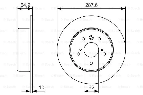 Brake Disc (0 986 479 T69)