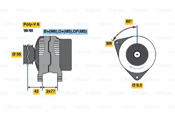 Alternator (0 123 310 054)