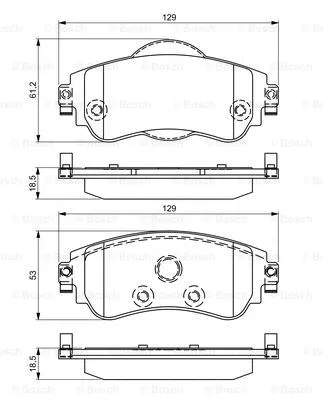 Brake Pad Set, disc brake (0 986 495 304)