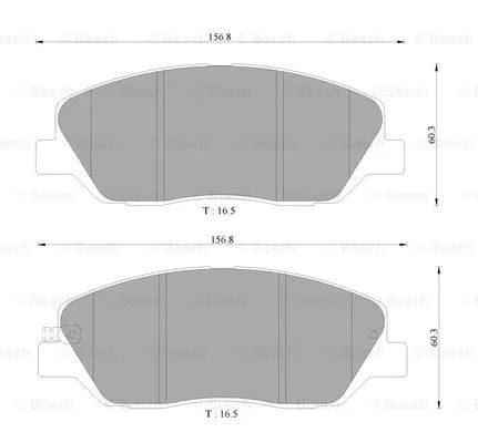 Brake Pad Set, disc brake (0 986 AB9 151)