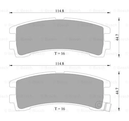Brake Pad Set, disc brake (0 986 AB2 034)