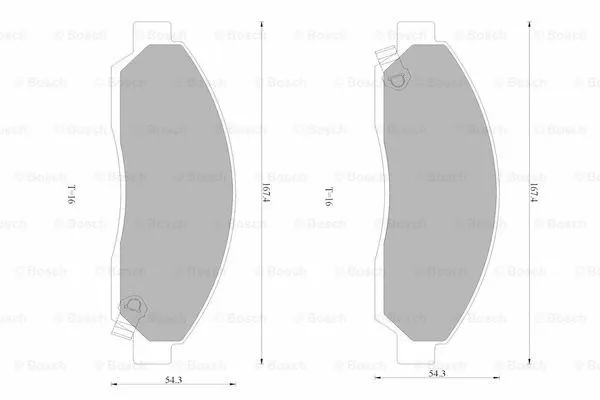 Brake Pad Set, disc brake (0 986 AB1 784)