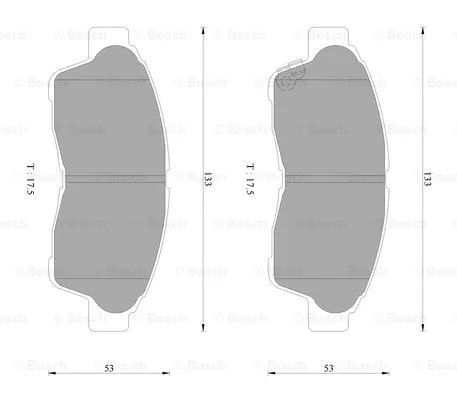 Brake Pad Set, disc brake (0 986 AB2 242)