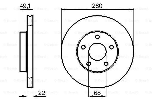 Brake Disc (0 986 478 833)