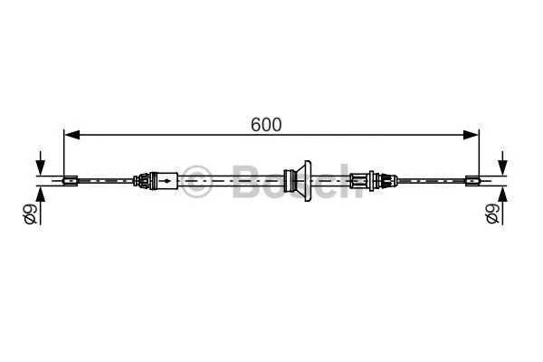 Cable Pull, parking brake (1 987 482 146)