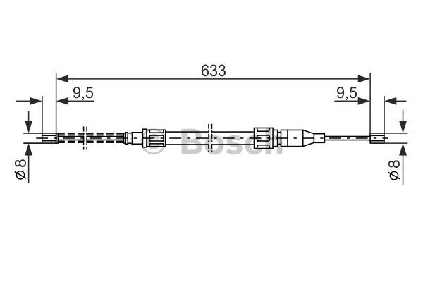 Cable Pull, parking brake (1 987 477 043)