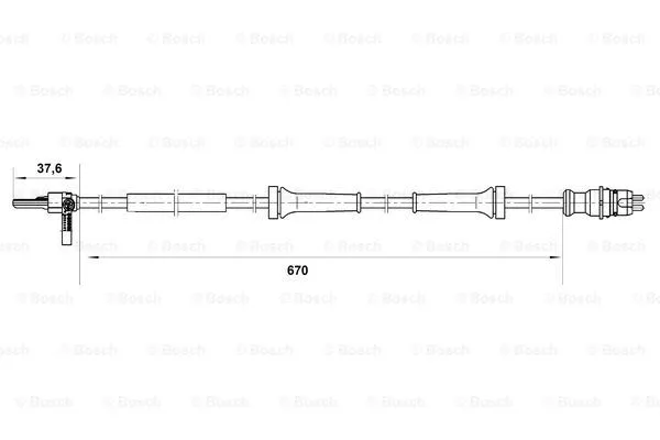 Sensor, wheel speed (0 265 007 045)