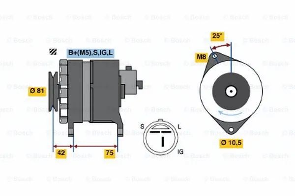 Alternator (0 986 044 991)