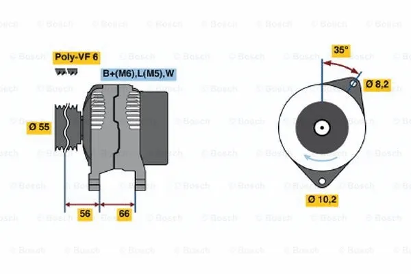 Alternator (0 986 042 141)