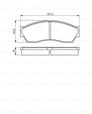Brake Pad Set, disc brake (0 986 495 311)