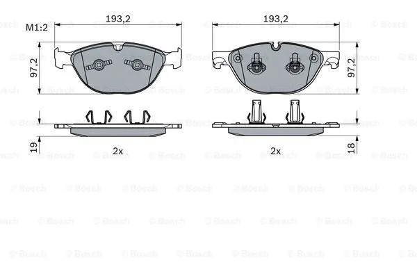 Brake Pad Set, disc brake (0 986 494 955)