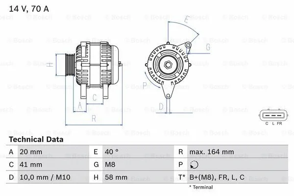 Alternator (0 986 084 040)