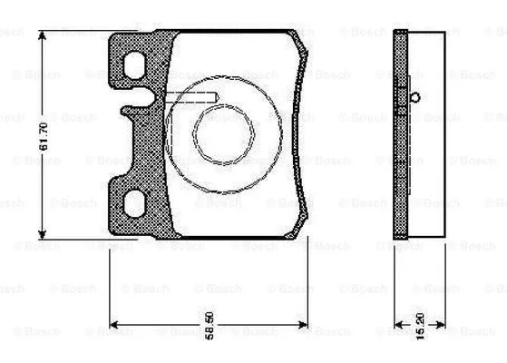 Brake Pad Set, disc brake (0 986 TB2 014)
