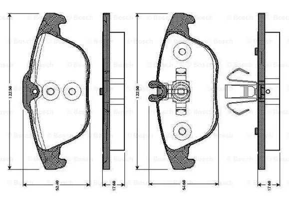 Brake Pad Set, disc brake (0 986 TB3 049)