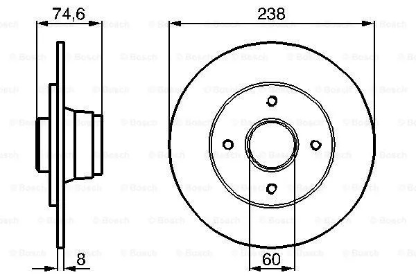 Brake Disc (0 986 478 442)