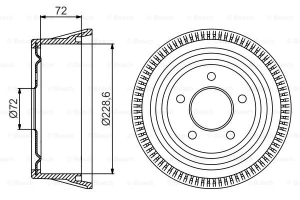 Brake Drum (0 986 477 245)