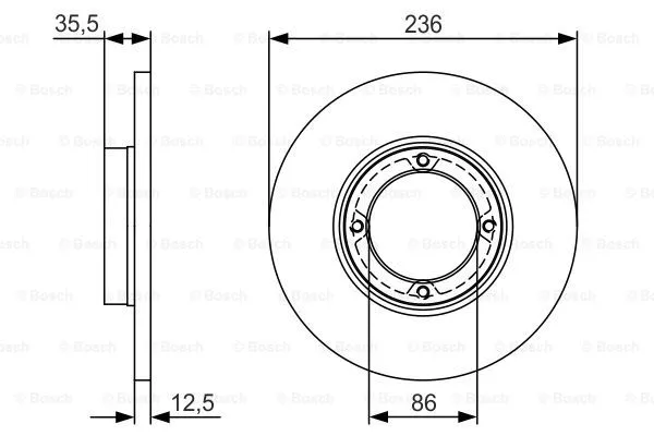 Brake Disc (0 986 479 R81)