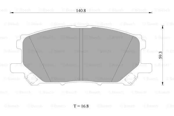 Brake Pad Set, disc brake (0 986 AB1 413)