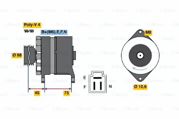 Alternator (0 986 035 521)
