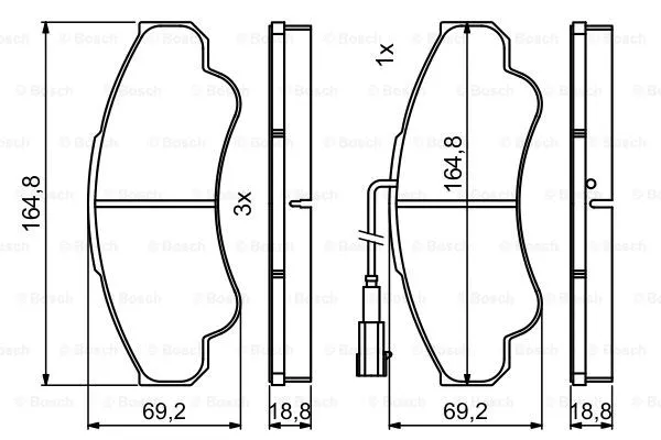 Brake Pad Set, disc brake